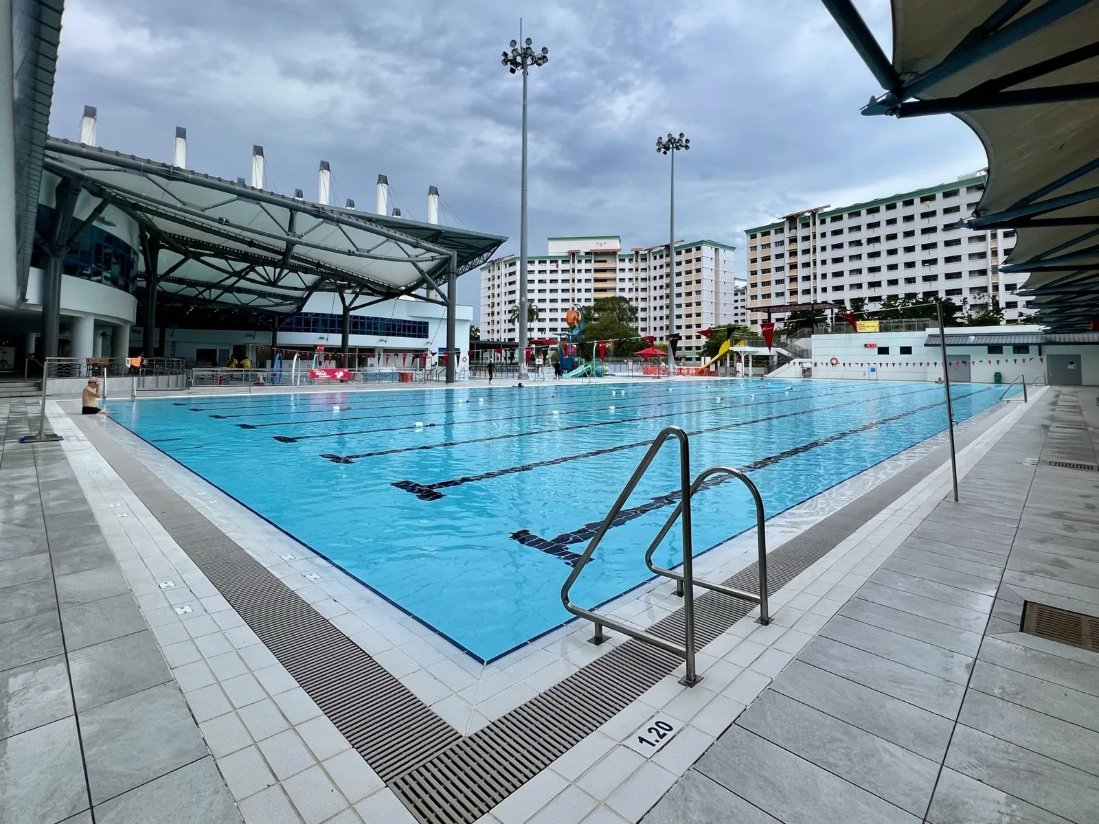 50-metre outdoor competition pool at Choa Chu Kang Swimming Complex